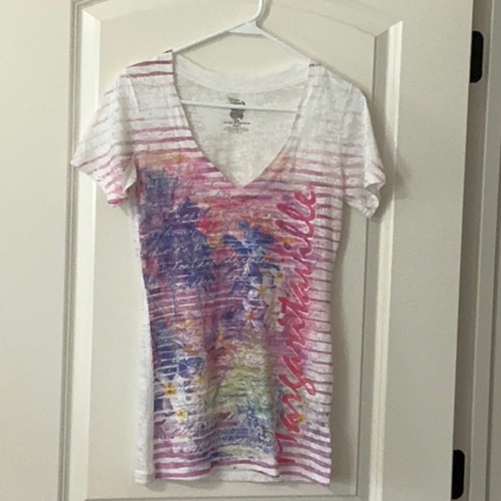 Margaritaville Women's Multicolor V-Neck Top